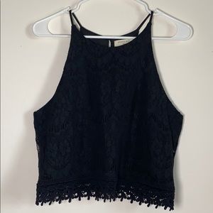 Black lace top